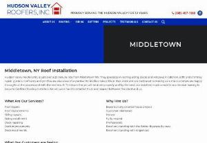 Roofing Installation Middletown NY - The team at Hudson Valley Roofers brings quality roofing repair and installation to Middletown, NY.
