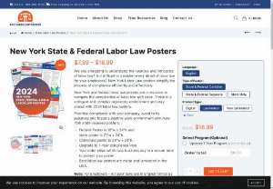 New York State and Federal Labor Law Posters - Stay compliant in New York! Get the official New York and Federal Labor Law Posters includes minimum wage, sick leave, and more. Order from Best Labor Law Posters and avoid penalties!