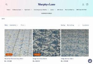 Buy Fabric Online: Explore Premium Cotton Fabric Material | Murphy's Lane - Discover a wide selection of premium cotton fabric material available for purchase online at Murphy's Lane. Shop now for high-quality fabrics for your next sewing project!