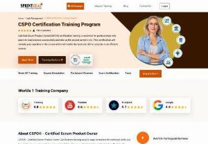 CSPO Certification Training Program - Designed for aspiring product owners, product managers, and anyone involved in agile product development, this program offers a comprehensive curriculum that covers all aspects of Scrum product ownership.