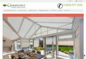 Oakhurst Blinds Ltd - Oakhurst Blinds specialises in made to measure blinds for conservatories; orangeries; roof lanterns and skylights; apex and large windows.  All prices inclusive of measure, fit and VAT.