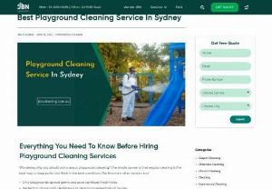 Playground Cleaning Service In Sydney - Maintaining a clean and safe playground environment is crucial for the well-being of children. Our playground cleaning services offer meticulous attention to detail, ensuring that every surface, from slides to swings, is sanitized and free from debris. Contact JBN Cleaning today to schedule your playground cleaning service and let us help you maintain a pristine play area.
