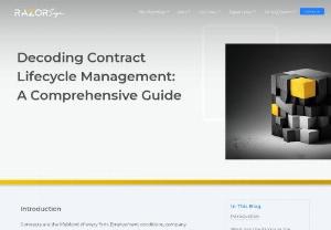 Decoding Contract Lifecycle Management - A Comprehensive Guide - Unlock the full potential of Contract Lifecycle Management. Dive into our comprehensive guide to streamline operations and drive growth with cutting-edge CLM tactics.