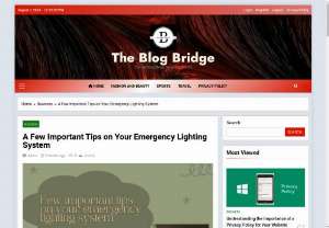 Few important tips on your emergency lighting system - Emergency lights always come with a separate or independent source of power. As a result it is possible keep these lights on even when there is a power failure. It includes lighting for common areas like staircases and the traditional fire exit signs.