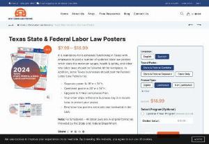 Texas Labor Law Posters - Best Labor Law Posters - Easy-to-understand this poster covers all required Texas State and federal labor law notices. Get yours from Best Labor Law Posters and avoid the hassle of multiple posters!