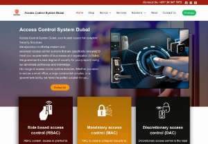 Access Control System - Access Control System Dubai is your reliable provider of comprehensive Security Solutions. Our specialization lies in delivering state-of-the-art access control systems meticulously tailored to suit the unique requirements of businesses and organizations in Dubai. With our commitment to excellence, we assure the highest level of security for your property through the utilization of advanced technology and our extensive expertise.
