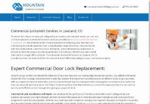 Commercial Locksmith Services - Are you looking for professional commercial locksmith services? Our dedicated locksmith team specializes in securing businesses of all sizes. From high-security lock installations and access control systems to keyless entry solutions and master keys, we offer comprehensive commercial locksmith services tailored to your needs. Call us at 970-415-3200 to safeguard your business and assets with our reliable and efficient locksmith services!