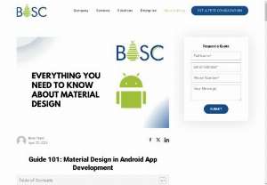 Guide 101: Material Design in Android App Development - Learn Material Design essentials for Android apps. Learn tips & techniques to enhance usability and aesthetics in development.