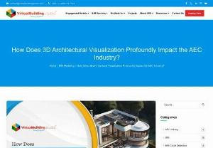How Does 3D Architectural Visualization Profoundly Impact the AEC Industry? - 3D Architectural Visualization is a process of creating 3D BIM building models of the building&rsquo;s interior and exterior from every possible perspective, unfolding every unique project feature. The illustrative and abstract possibilities eliminate uncertainty and allow informed decision-making before the construction process starts.