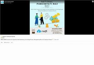 🌟 National Panchayati Raj Day 24 April - RSoft CRM Connects And Organizes Data Seamlessly. Connecting People, Strengthening Bonds &amp; Catalyzes Growth🌱