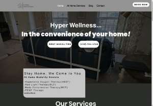 At Home Hyper Wellness - At Home Hyper Wellness offers Hyperbaric Oxygen Therapy, Red Light Therapy, and PEMF Therapy in Nashville Tennessee and other surrounding locations. You don't come to us, we come to you and provide you with our modalities to rent inside your own home.