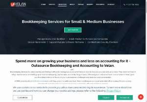 Online Bookkeeping Services for Small Business - Velan offers Online Bookkeeping Services for Small &amp; Medium Businesses in USA. Hire a certified professional Xero &amp; QB bookkeeping team to handle your books