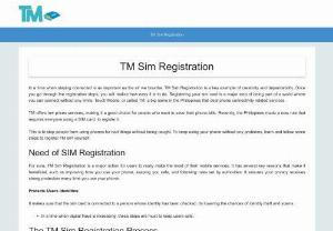 tm sim registration - To register and log in using the TM Mobile network, you typically need to follow a few simple steps. First, you'd visit the TM Mobile website or download their mobile app. From there, you'd navigate to the registration or sign-up section and provide the required information, which usually includes details like your name, mobile number, email address, and a password of your choice.