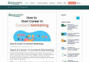 Start A Career In Content Marketing - Joining a webinar, online class, or podcast allows you to learn about content marketing from specialists. The simplest method to learn content marketing is to develop your own content, such as a blog/article, podcast, or any sort of material that will allow you to demonstrate your interest, creativity, talent, or enthusiasm. Creating your own content may help you improve your writing, storytelling, SEO abilities, and creativity.