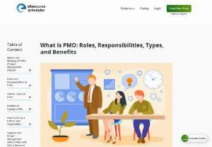 What is PMO: Roles, Responsibilities, Types and Benefits - A Project Management Office (PMO) is a centralized group within an organization responsible for standardizing project management practices, providing guidance, and ensuring alignment with strategic objectives. PMOs can be supportive, controlling, or directive, offering benefits like enhanced efficiency, consistency, and risk management across projects.