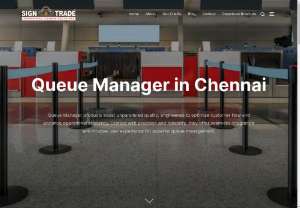 Queue Manager Manufacturers and Suppliers in Chennai - Signtrade stands out as the premier provider and Queue Manager Manufacturers & Suppliers in Chennai, offering unparalleled products and services. With innovative technology and superior customer support, Signtrade ensures seamless crowd control and enhanced customer experiences. Leading Queue Manager Suppliers in Chennai, Chennai's Trusted Que Manager Manufacturers, Leading Q Manager Innovators in Chennai, Expert Queue Manager Manufacturers in Chennai, Best Q-Manager...