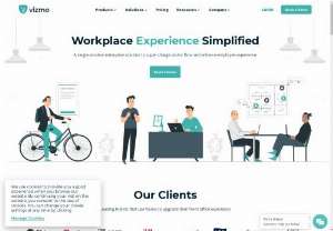 Workplace Experience Simplified - Vizmo is a workplace management platform designed to assist businesses in managing visitors, desks, and meeting rooms. Vizmo Visitors, which ensures workplace safety by efficiently managing visitors