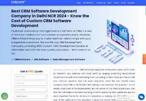 Top CRM Development Company - Finding the best CRM development company for custom application/software development services is a bit harder task but CodexEra Technology LLP is one of the finest CRM development companies that offers reliable services at a reasonable price.