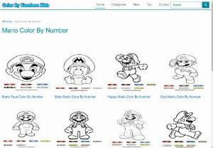 Mario Color By Number - Coloring pictures of Mario by number is an exciting way to bring everyone’s favorite video game character to life. Kids can follow the numbered codes and add vibrant colors to Mario’s adventures!