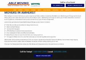 Professional Movers in Amherst - Able Moving is your go-to choice for professional movers in Amherst. With a commitment to excellence, our skilled team provides a range of moving services tailored to your needs. Whether you're moving within Amherst or across the state, we handle every aspect of your move with precision and care.