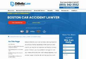DiBella Law Boston Car Accident Lawyer - eing involved in a car crash can have a lasting impact on you and your family. Depending on the severity of your injuries, you may face an expensive and lengthy recovery period. However, you may qualify for damages to cover your medical bills and other crash-related expenses. A car accident lawyer in Boston, MA, will help you file a claim.  When the unexpected happens on the road, the aftermath can be overwhelming. Navigating the legal complexities of a car accident in Boston...