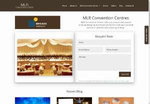 MLR Convention Centre | Convention Centre - Best Convention Centers in Bangalore at J.P.Nagar - MLR Convention Centres offer you venues with award winning design and architecture that include well planned layouts in aesthetically pleasing settings.