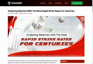 Analyzing Batsmen With The Most Rapid Strike Rates For Centuries - Examining the fastest batsmen achieving centuries based on their striking rates.