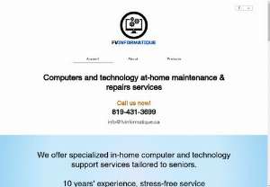 FV Informatique - We offer computer maintenance, repairs and upgrades.