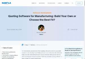 Quoting Software for manufacturing - Explore the best quoting software for manufacturers, including their pros, cons, and user review ratings (based on various software review platforms).