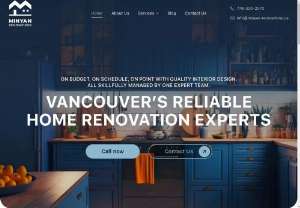Minyan Renovations - Welcome to Minyan Renovations– the home of top-quality home improvement solutions located in the beautiful city of Vancouver. We specialize in transforming homes, appartments and commercial spaces into stunning and functional places that meet the needs of our clients.