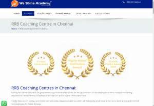 RRB Coaching Centre in Chennai - Looking for top-notch RRB coaching in Chennai? Look no further! Our RRB coaching institute in Chennai offers comprehensive preparation for Railway Recruitment Board exams. With experienced faculty, personalized attention, and proven teaching methodologies, we ensure thorough coverage of syllabus topics and effective exam strategies. Our RRB coaching centre in Chennai is equipped with modern facilities and study materials, empowering students to excel in their exams. Join us to realize...