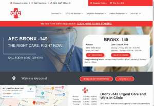 AFC Urgent Care Bronx-149 - Visit our walk-in clinic and urgent care center in Bronx -149, NY for quality care and limited wait times. Call us today at (347) 329-4010.