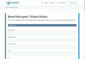 Amarnath & Kedarnath Helicopter ticket booking online 2024 - You can book your helicopter tickets right here. In India, we offer a variety of heliservice packages. Fill out the booking form to get your tickets confirmed.