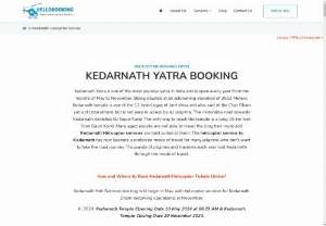 Kedarnath Yatra heli booking service for this year - Every year, a large number of people visit Kedarnath Temple. We have many exciting packages for Kedarnath. This year bookings are open from 8 a.m. to 10 p.m.