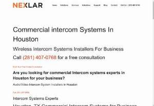 Commercial Intercom Systems for Business - Nexlar specializes in state-of-the-art commercial intercom systems tailored for businesses.