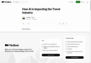 IMPACT OF AI IN TRAVEL AND TOURISM - The travel industry has undergone a significant transformation in recent years, largely due to the integration of artificial intelligence (AI) technologies. From personalized recommendations to enhanced safety measures, AI is reshaping the way we experience travel