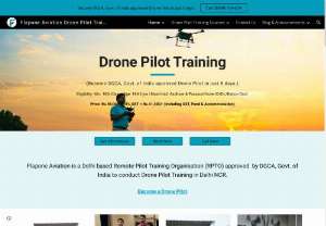 Flapone Aviation Drone Pilot Training RPTO Delhi NCR - Flapone Aviation is a Delhi based Remote Pilot Training Organisation (RPTO) approved  by DGCA, Govt. of India to conduct Drone Pilot Training in Delhi NCR.