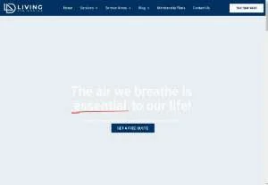 Screenshot of Living Air Design - HVAC Solutions