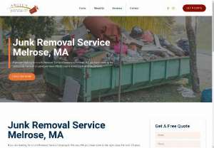 Residential and Commercial Junk Removal Services in Melrose, MA - Over the years, Angie's Junk Removal has consistently provided top quality junk removal services to residential and commercial companies. Our full services include junk removal, dirt hauling, and ALL demolition. We would like to give thanks to all our repeats and referrals. Providing solid business management and reliable junk services to our customers is what Junkster Junk Removal is all about.
