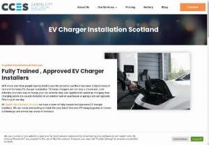 EV Charger Installation - Capital City Electrical Services is one of the leading installers of EV chargers in Edinburgh and the Lothians. We install a range of EV Charging points suitable for homes and business premises.