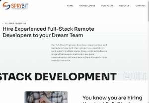 Hire Experienced Full-Stack Remote Developers to your Dream Team - Looking for top Hire Full Stack Developers to elevate your project?  SpryBit Agency provides experienced full-stack developers to join your team seamlessly. Our developers are highly skilled in both front-end and back-end technologies, ensuring a smooth development process. 
