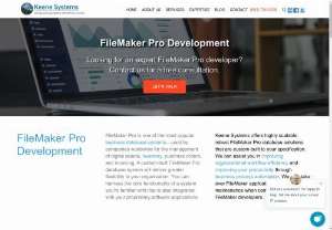 Keene Systems, Inc.: Best FileMaker Pro Developer - One of the most widely used database systems for businesses is FileMaker Pro. This program is using many organizations for managing their digital assets. Strong, highly scalable FileMaker Pro database systems from Keene Systems fulfill your requirements with their highly skilled developers.