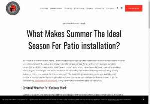 What Makes Summer The Ideal Season For Patio installation? - If you’re considering patio installation in OKC, early summer presents the ideal opportunity. Let's learn why. #outdoorpatiookc #patiookc #patiocoversokc