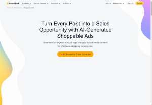 AI Shoppable Posts Generator - Maximize your conversion rates with the AI Shoppable Posts Generator. By leveraging AI technology, this tool creates visually appealing posts that integrate shopping functionality, turning social media engagement into actual sales for your e-commerce business.