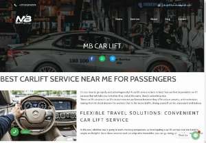 BEST CARLIFT SERVICE NEAR ME FOR PASSENGERS - Do you have to go rapidly and advantageously? A car lift service is here to help! You can find dependable car lift services that will take you to bother-free, yet at the same, there's something else.  These car lift services in car lift service near me are famous because they offer solace, security, and moderation, making them the best decision for workers. Due to the heavy traffic, driving yourself can be unpleasant and tedious.