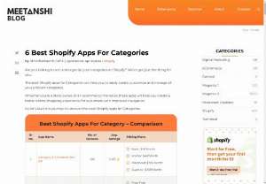 Elevate Your Shopify Store Organization with These 6 Category Apps - These six Shopify apps for categories offer diverse functionalities to optimize your store&#039;s navigation and product organization. Smart Collections automates collection creation based on specific criteria, while Category Filter enables customers to refine searches by attributes like size or color. 