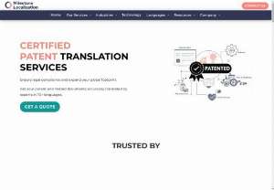 Certified Patent Translation Services - Translate your patents and related documents in 70+ languages with our certified patent translation services. Accurate translations by expert professionals.