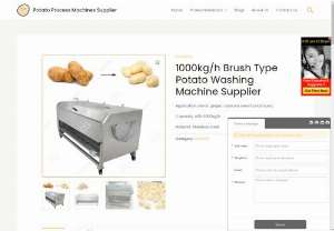 Potato Washing Peeling Machine - Thie potato washing peeling machine can be used for washing and peeling potatoes, cassava, sweet potato, carrot and other vegetables.