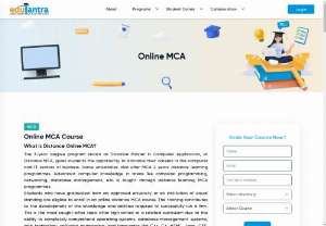 Is an Online MCA good Career option? - Pursuing an MCA online course would be the best option for those who want to develop their career in computer applications and software without hampering their current duties. The course enhances and polishes the understanding of computer databases, programming, software development, and other necessary tech-related topics. This two-year postgraduate degree allows learners to self-paced and affordable learning. 
