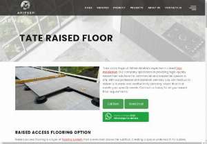 Tate Raised Floor - Ontate raised floor systems provide a durable and versatile solution for creating accessible underfloor spaces in commercial buildings. With a range of finishes and load capacities available, Ontate raised floors are ideal for data centers, offices, and other high-traffic areas.